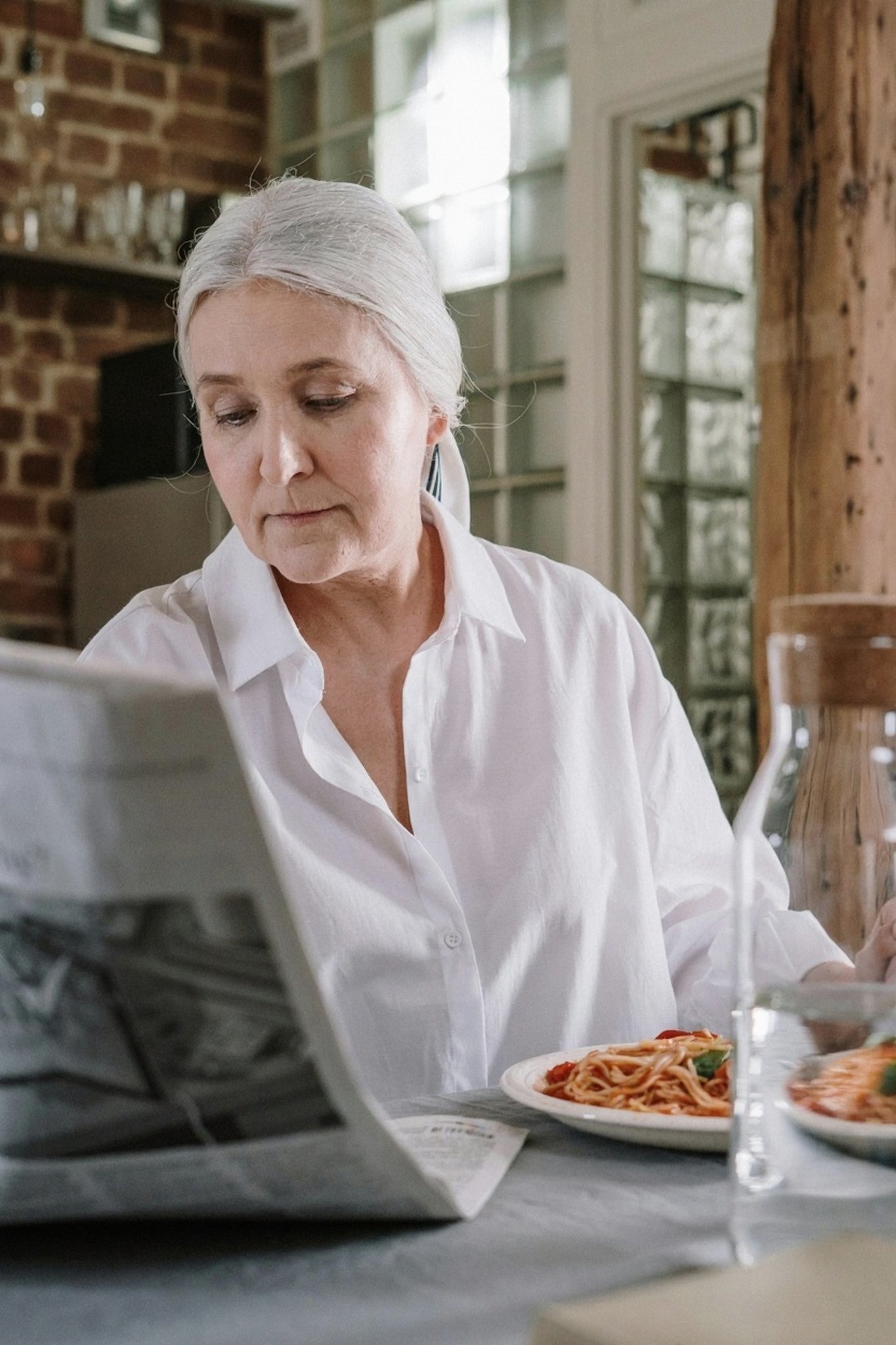AI wrinkle remover filter after transformation - outdoor photo with soft youthful glow