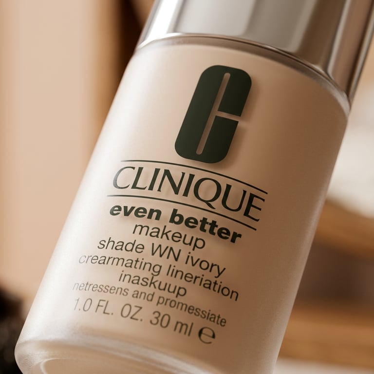 Create a close-up and clean macro shot focusing on the brand new foundation’s material, finish, and texture, emphasizing the fine details, subtle reflections, and exquisite surface quality.