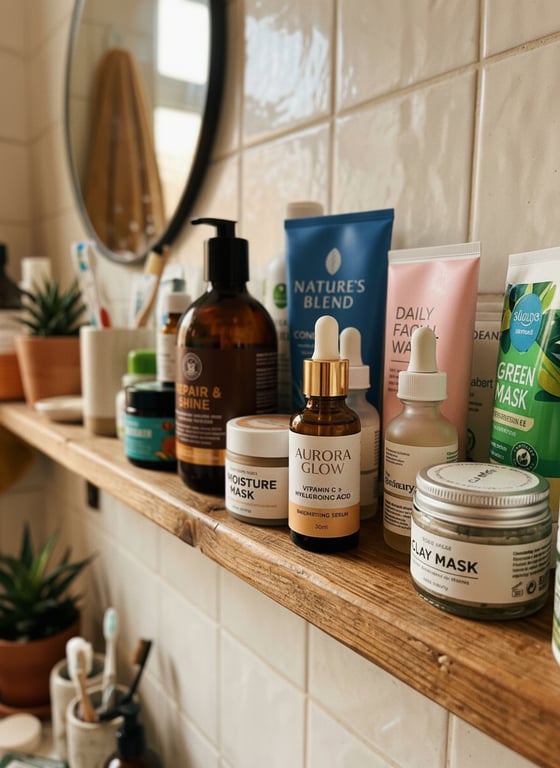 Elevate the central serum bott...