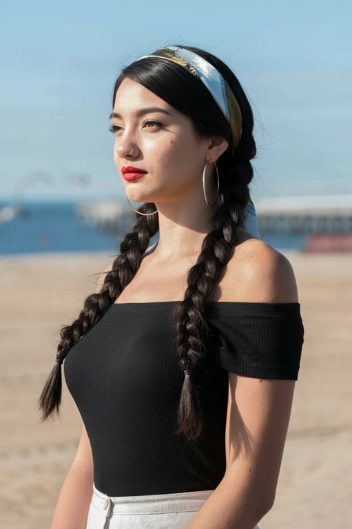 Experience the magic of AI with Kaze AI's braided hair filter. Instantly apply intricate braided hairstyles to your photos, perfect for trying out new looks before a big event or just for fun.