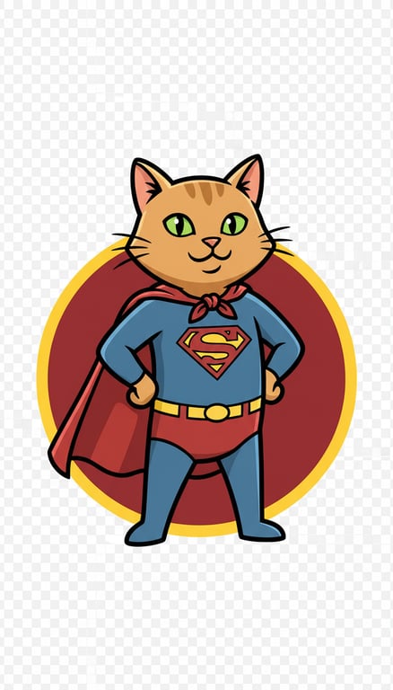 Redesign the rough cat superhe...