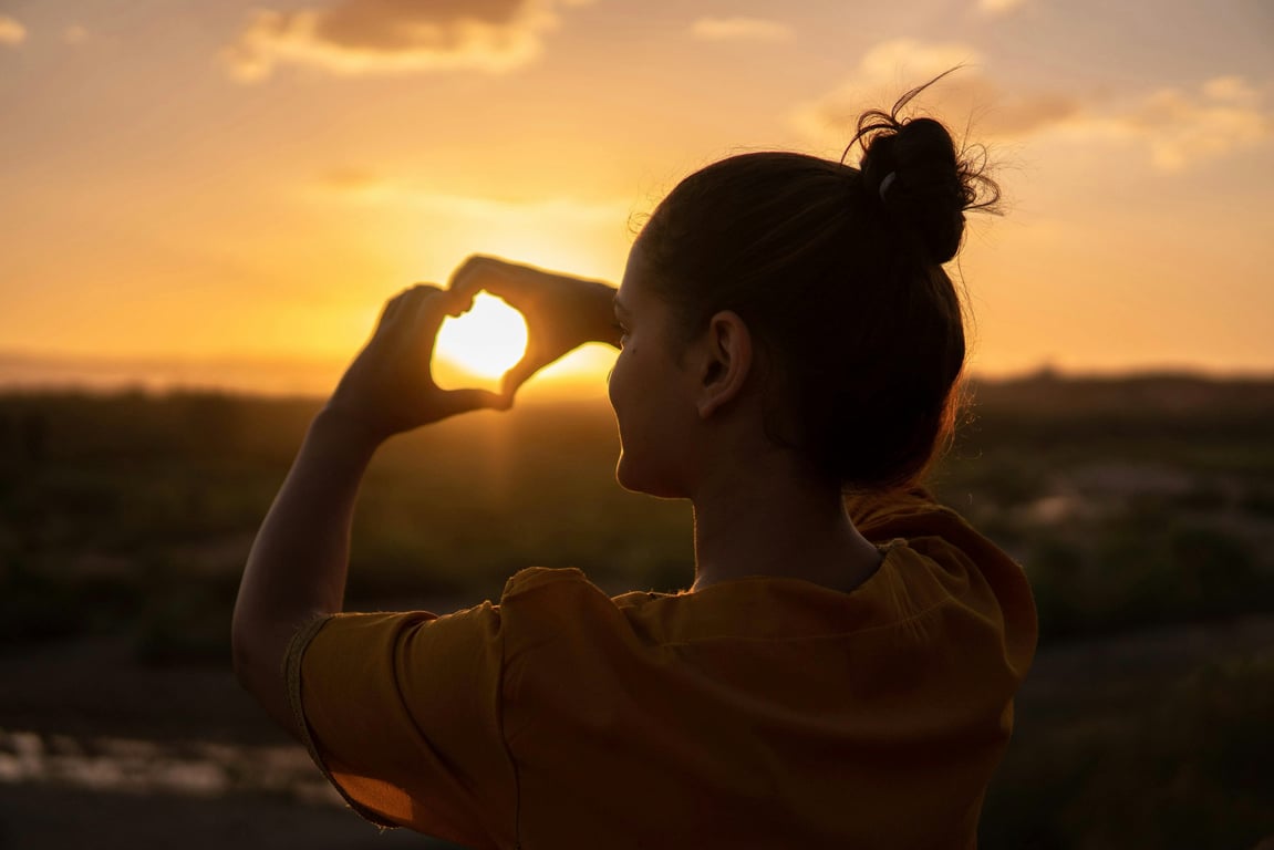 AI mirror image after transformation - casual portrait with reflection symmetry