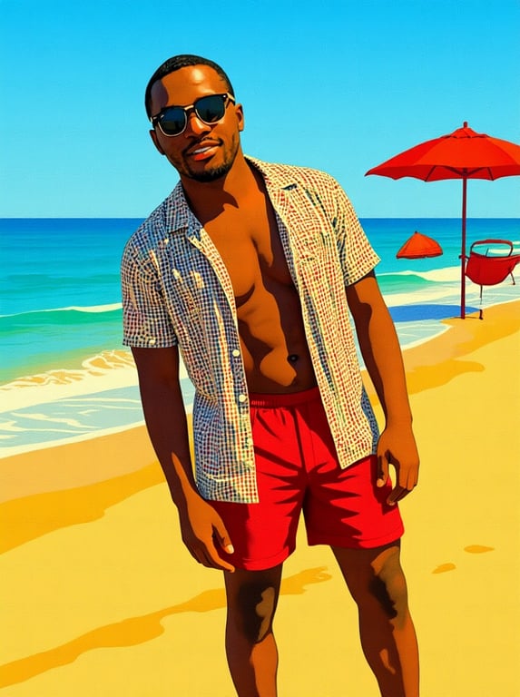 Reimagine this casual beach sn...