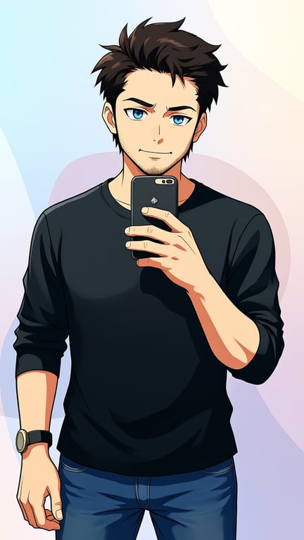 Turn this casual mirror selfie...