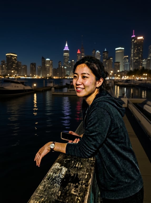 Refine this night scene into a...