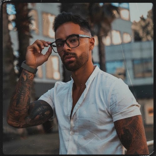 Retro filter after transformation - landscape showing vintage camera textures