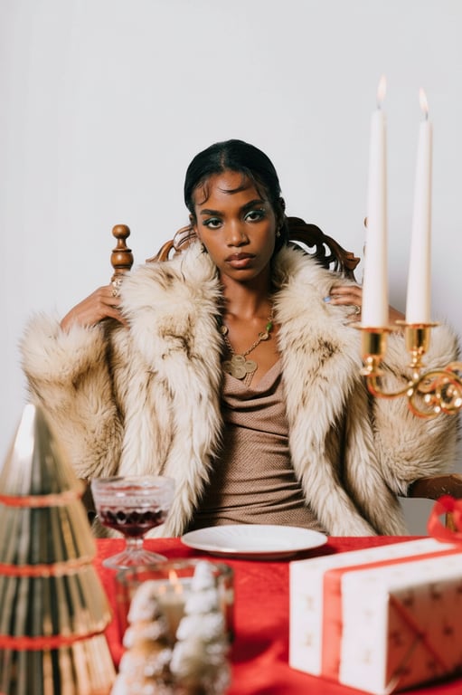 AI lingerie filter before photo - woman portrait in casual outfit