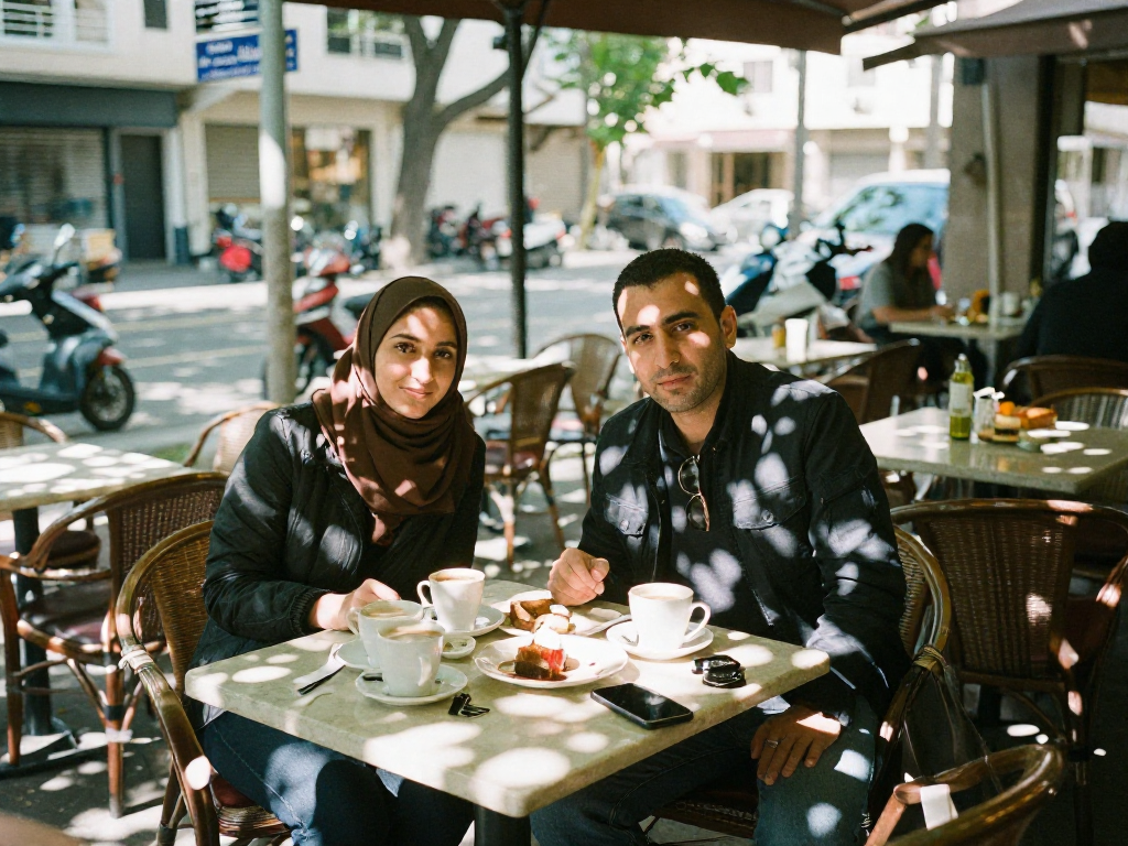 Convert this cluttered café mo...