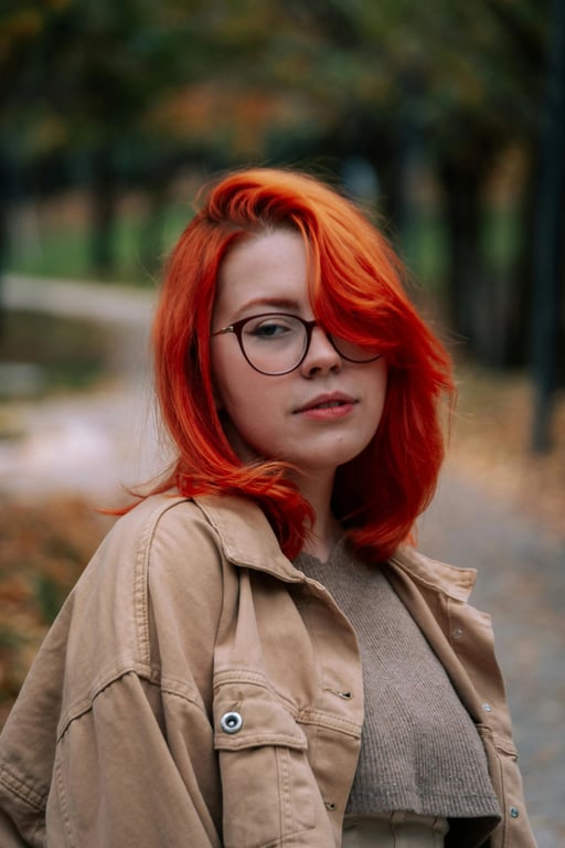 a portrait of a person enhanced with silver hair while keeping original hairstyle structure and volume