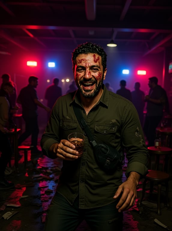 Turn this lively bar photo int...