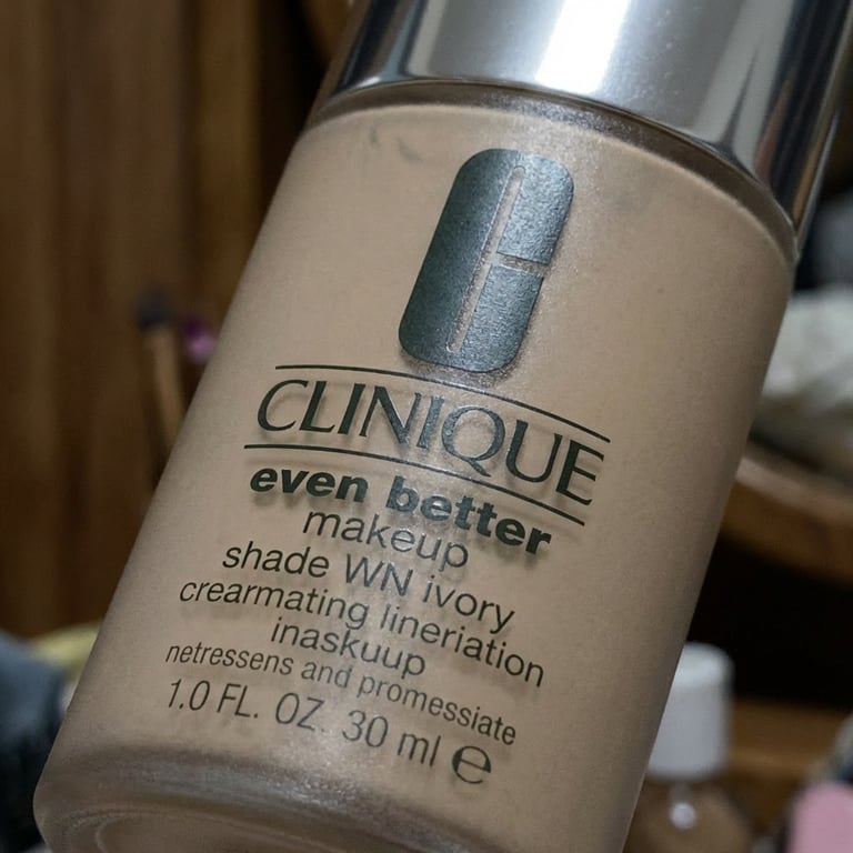 Create a close-up and clean macro shot focusing on the brand new foundation’s material, finish, and texture, emphasizing the fine details, subtle reflections, and exquisite surface quality.