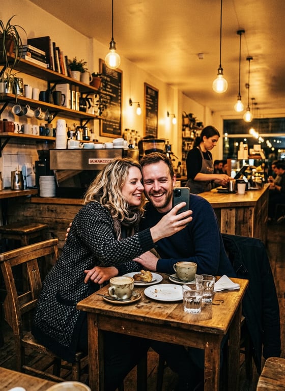 Regrade the café scene with a ...