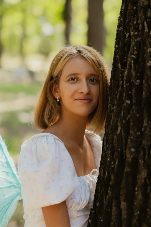 AI tan skin filter after transformation - full body photo with even tanned skin tone