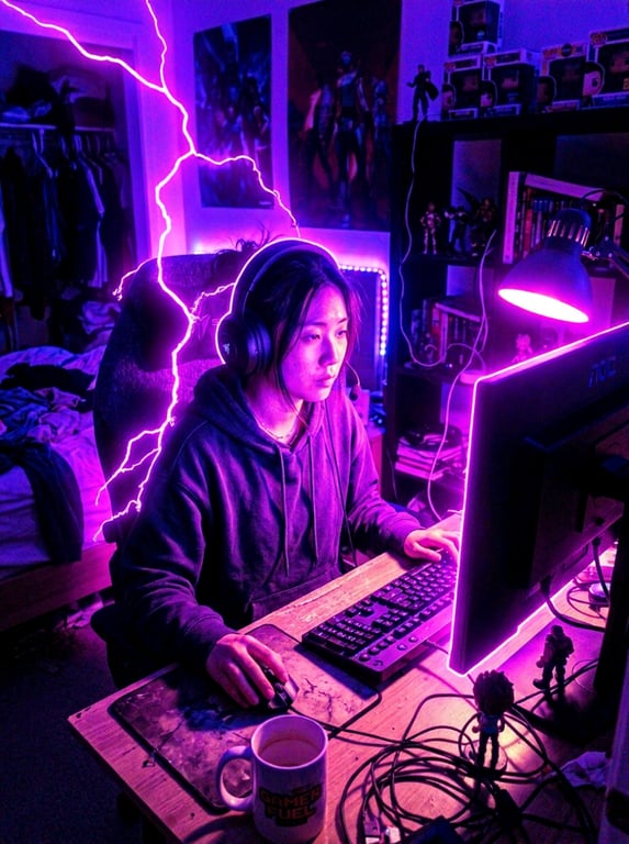 Preserve her face, headset, an...