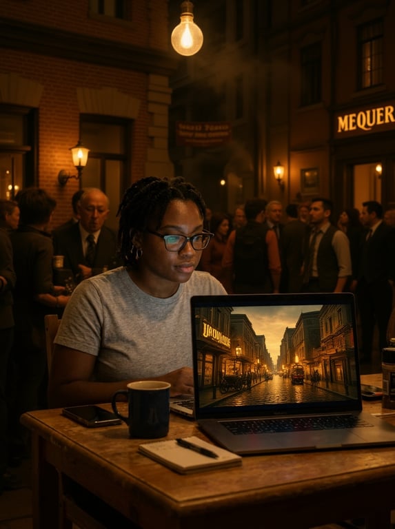 Replace the neon cyberpunk cit...