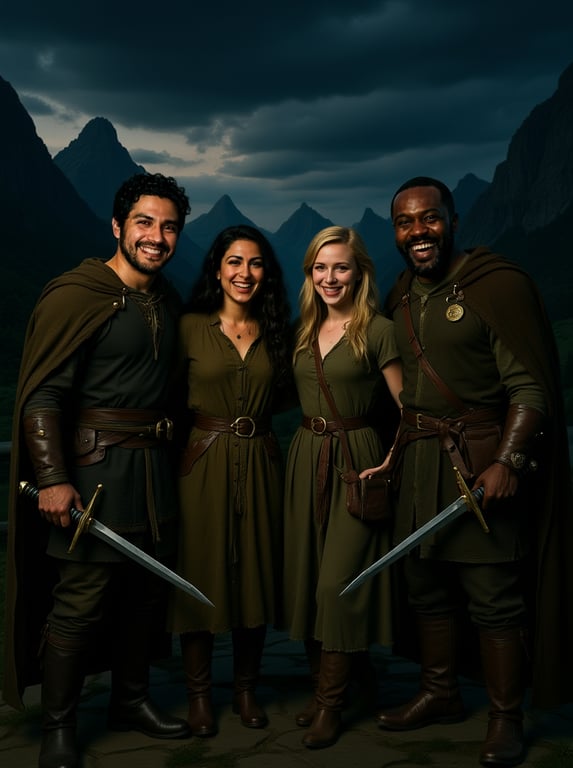 Recast this casual party group...