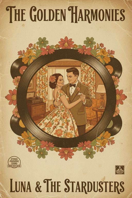 AI album cover maker after transformation - full body photo recreated as concept album artwork