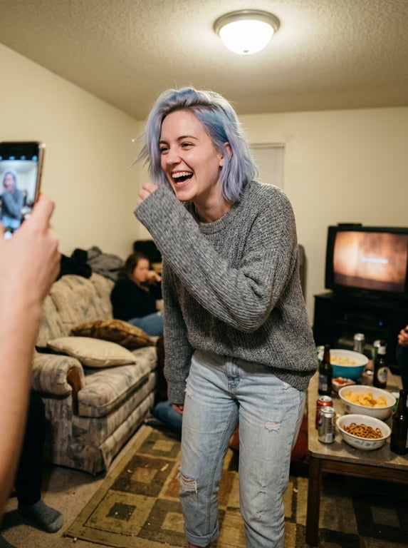 Convert this candid living roo...