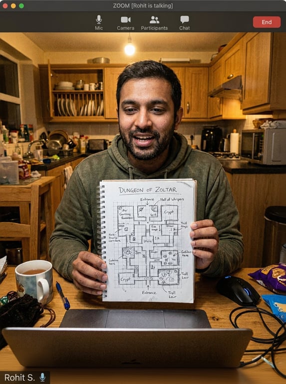 Transform the hand‑drawn dunge...