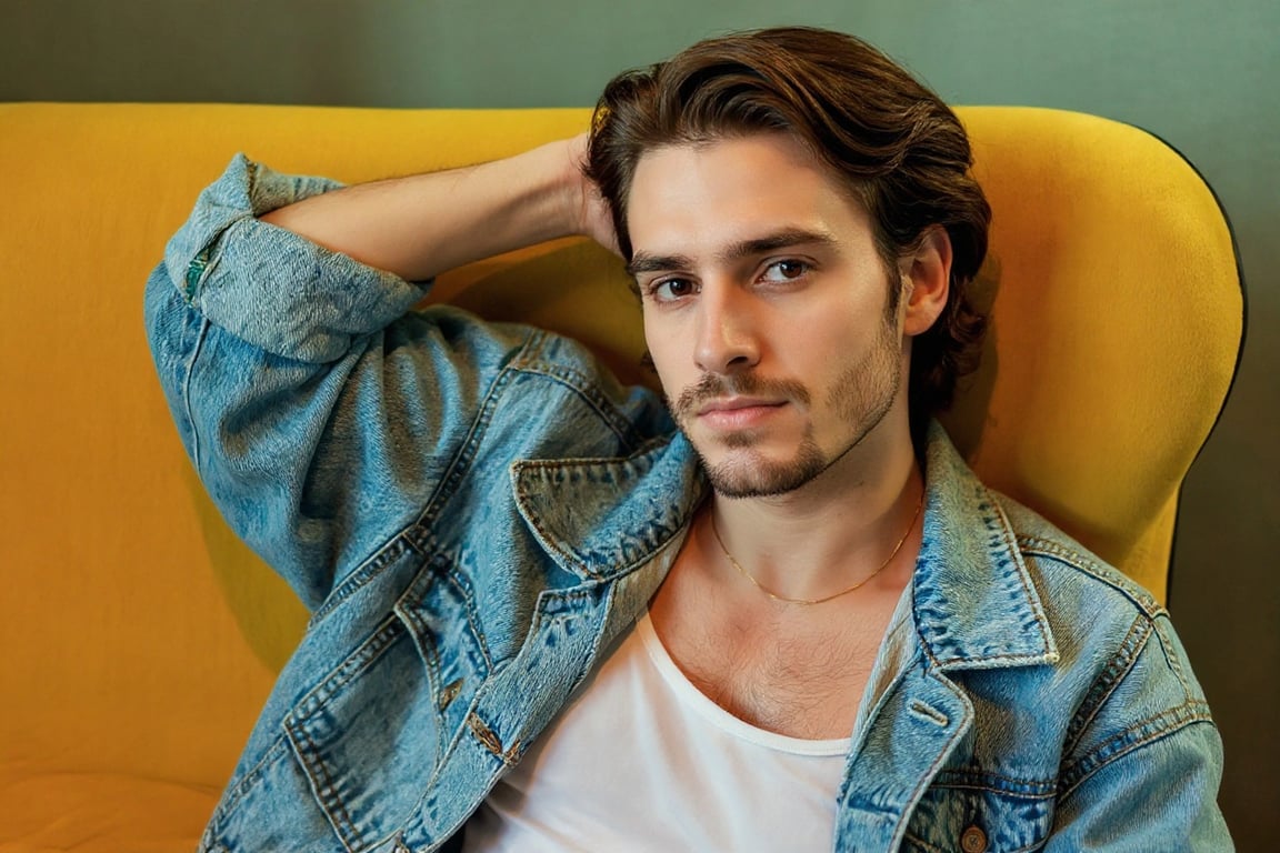 AI gender swap filter after transformation - studio portrait transformed from female to male