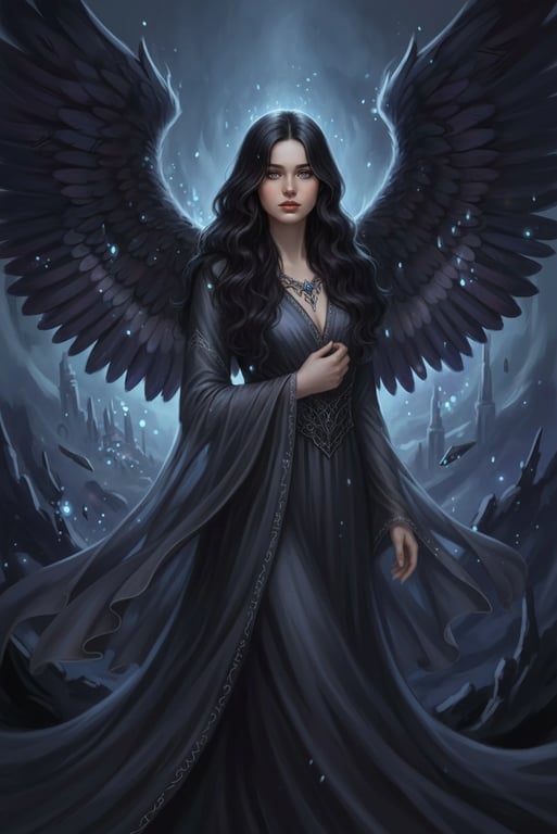 AI fantasy art filter after transformation - studio photo enhanced with AI magical effects