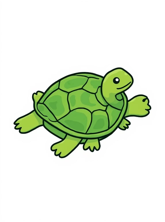 Redesign the hand-drawn turtle...