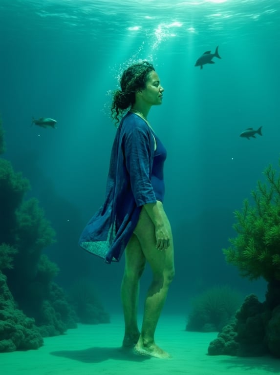 Convert the entire beach scene...