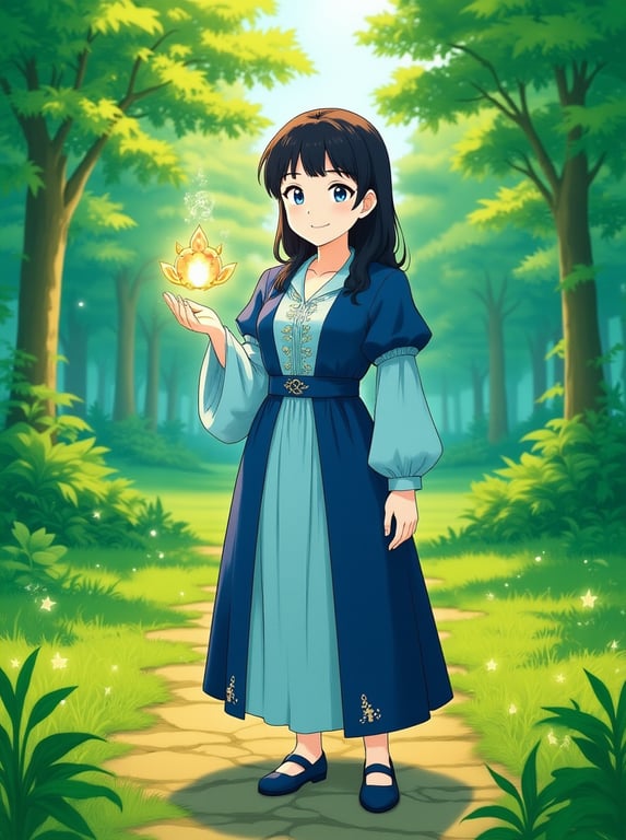 Turn this simple park photo in...