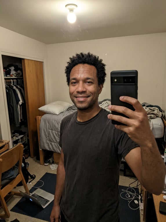Take this casual bedroom selfi...