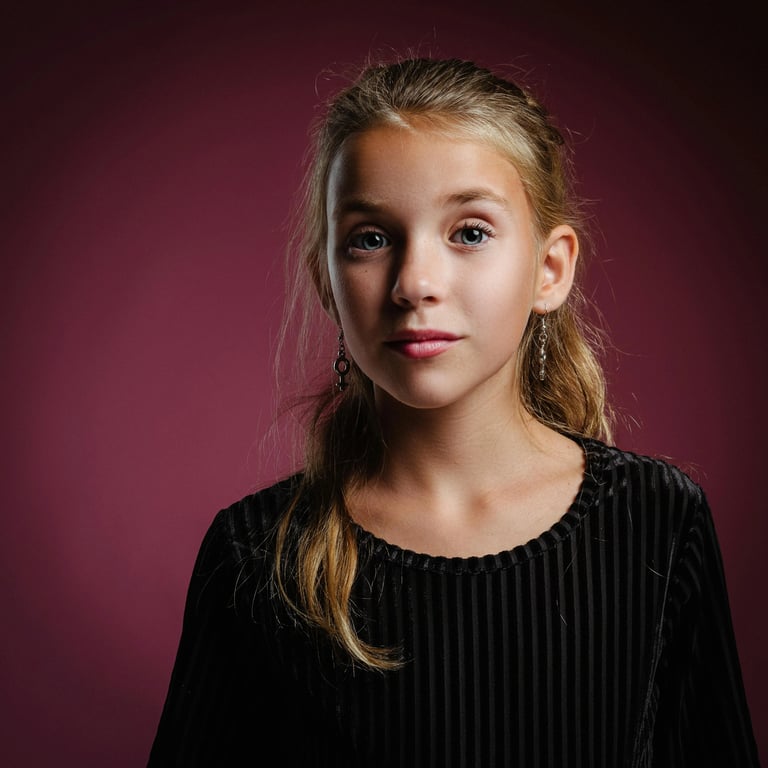AI fairy before pic - woman in studio lighting