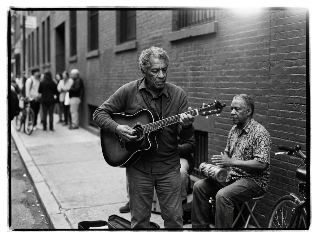 Colorize this musical street s...
