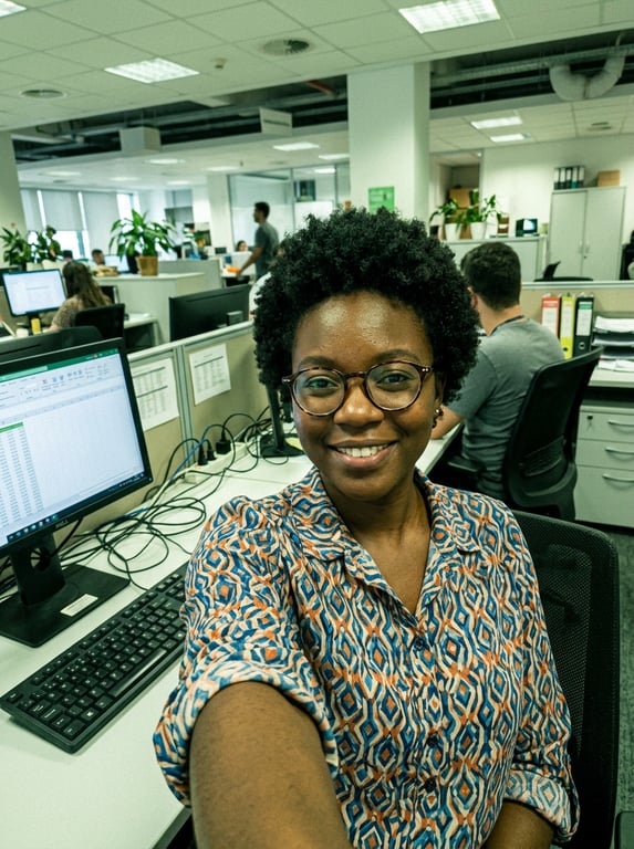 Transform the office selfie in...