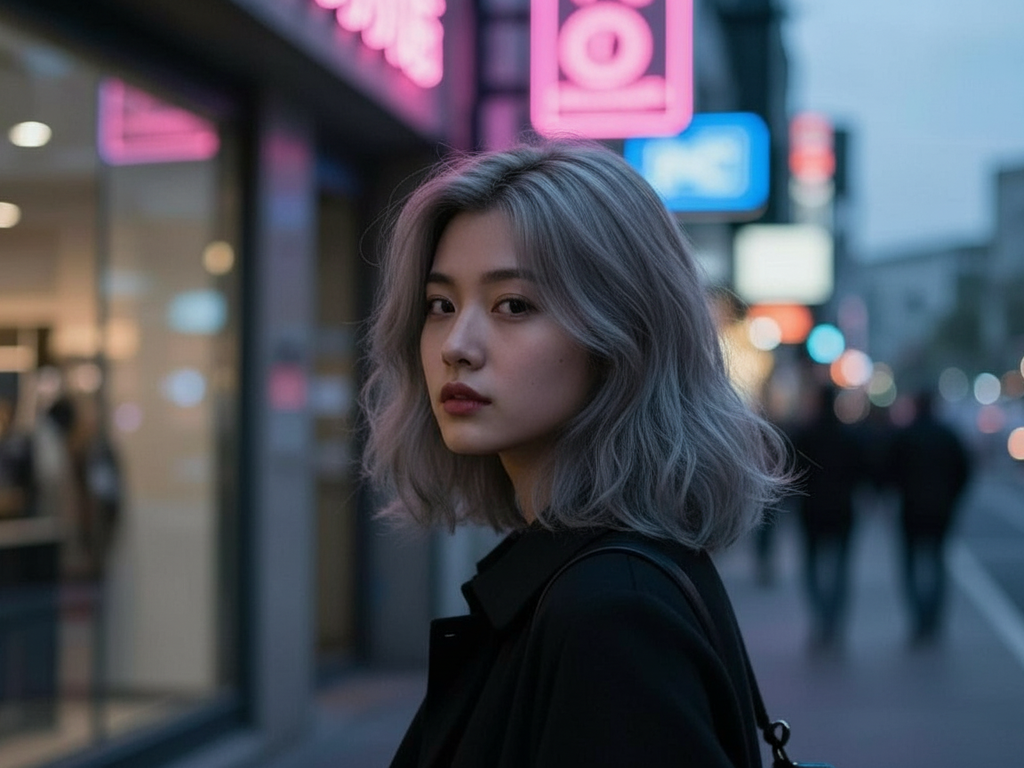 Transform her wavy lob into a ...