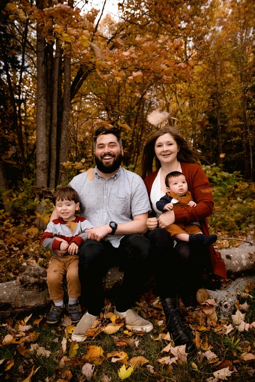 photo to watercolor before pic - family photo