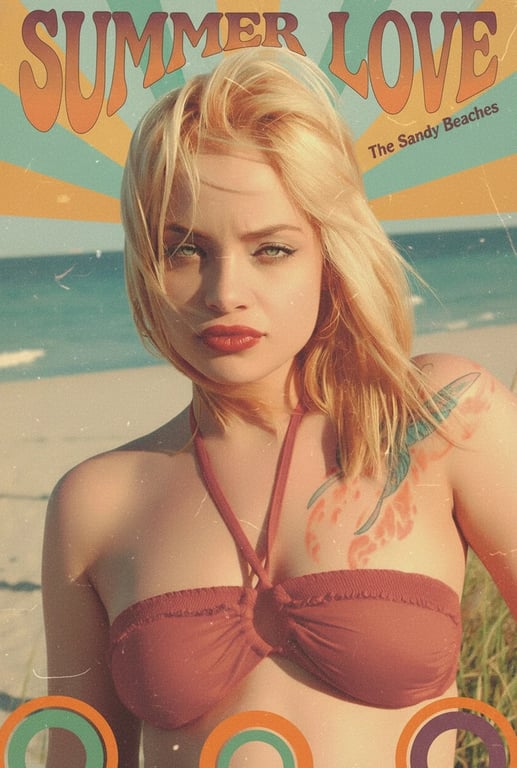 AI album cover maker after transformation - image featuring bold typography and design layout