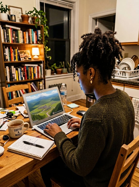 Transform the flat fantasy map...