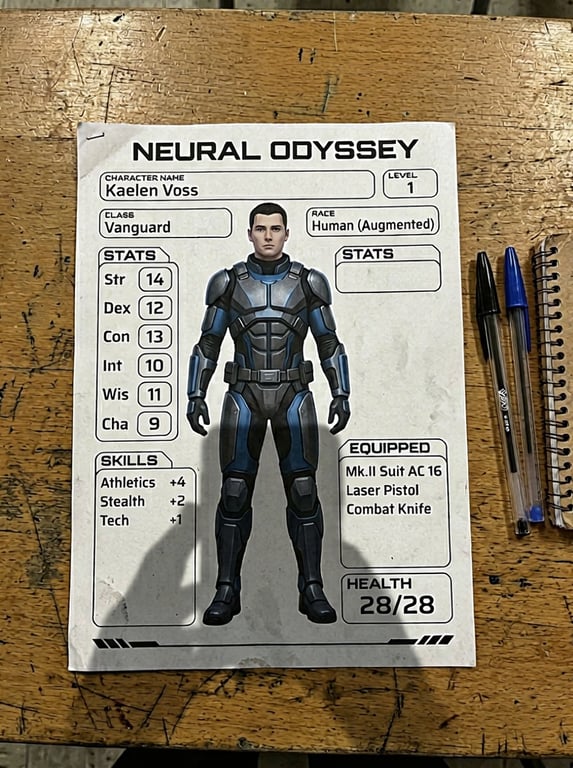 Transform the character sheet ...