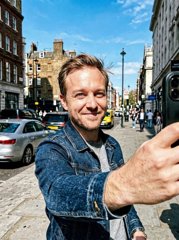 Polish this outdoor selfie whi...