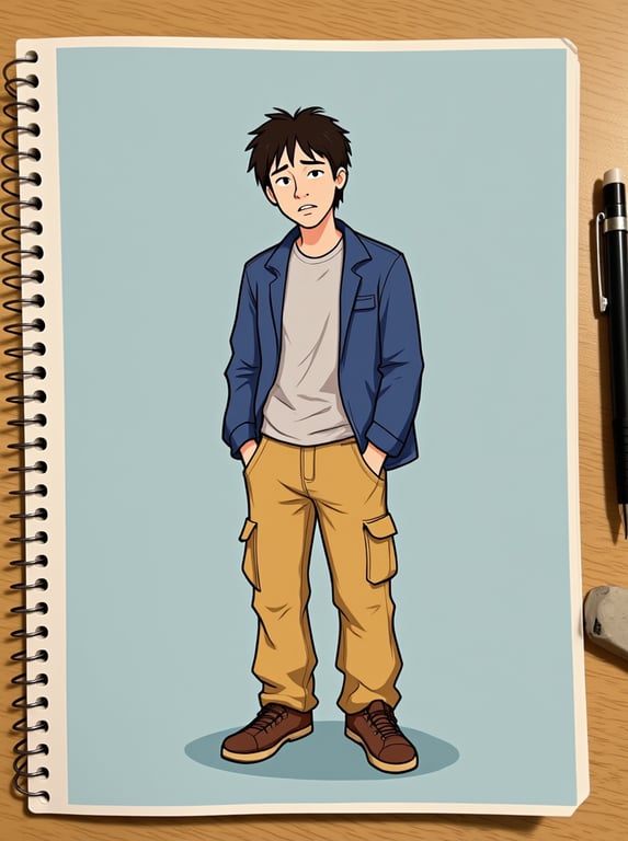 Convert this rough sketch into...