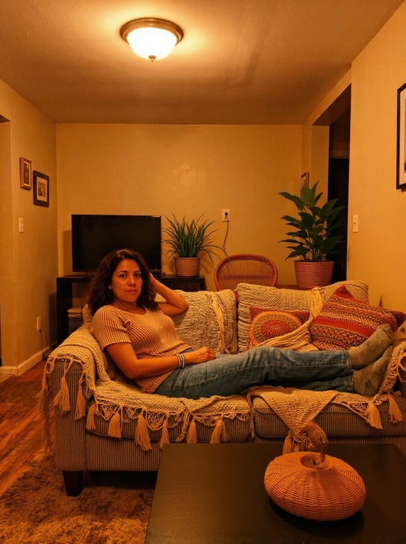 Redesign this casual living-ro...