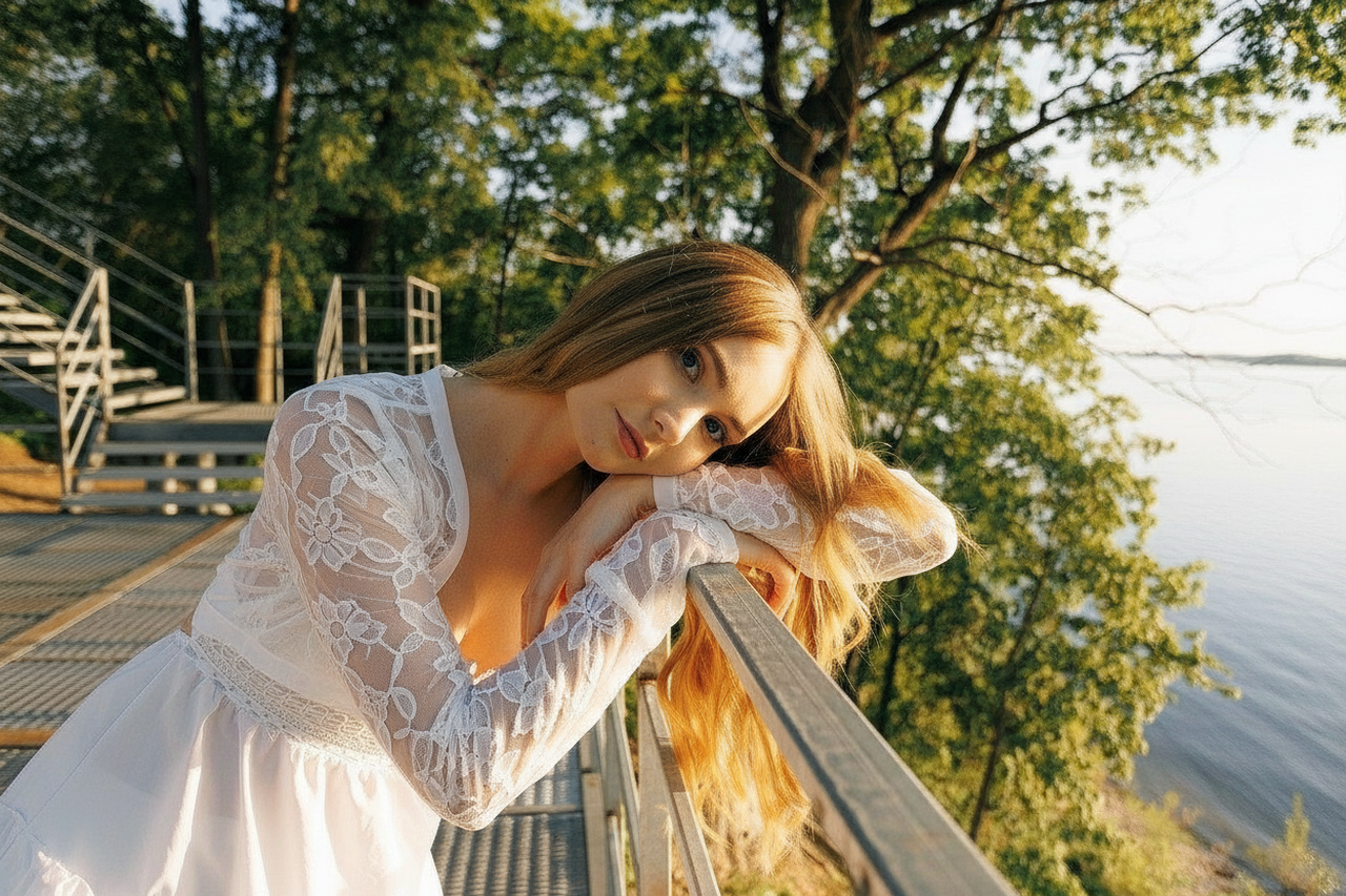 AI lingerie filter before photo - original outfit before high waisted underwear style