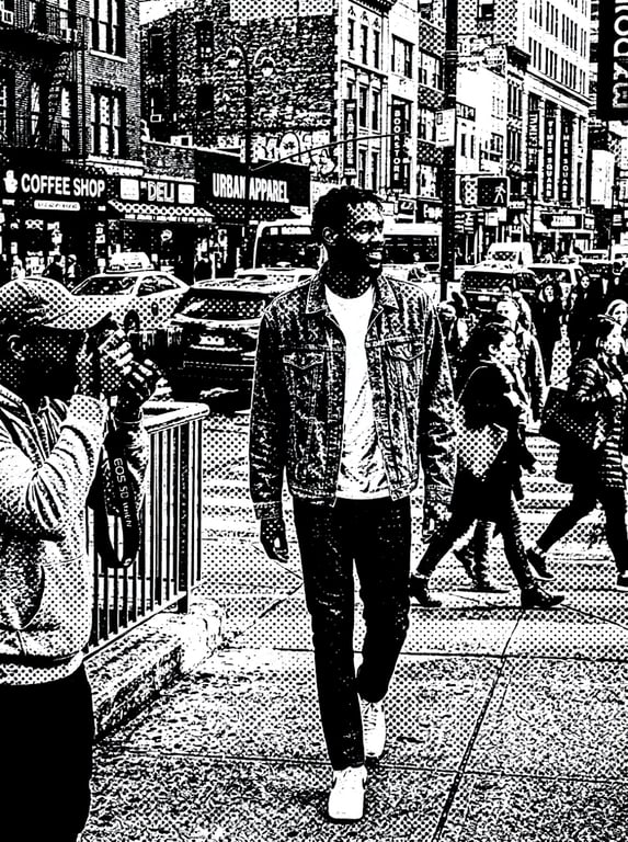 Apply a full-frame halftone tr...