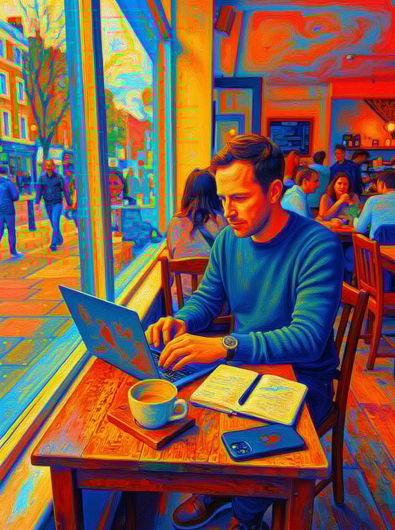 Transform the entire cafe stil...