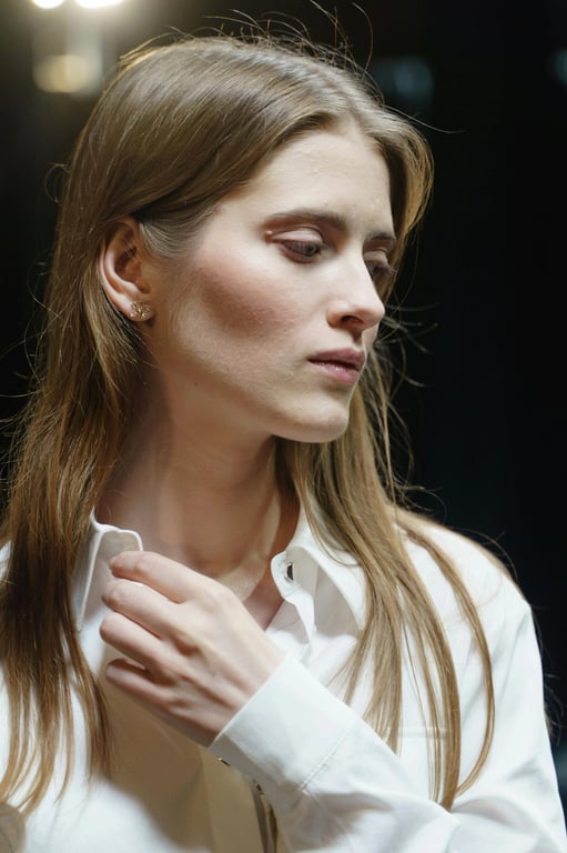 a portrait of a person enhanced with casual summer outfit styling, including airy shirts or sleeveless tops, comfortable summer bottoms, loose silhouettes, soft bright tones, natural stance, and balanced lighting