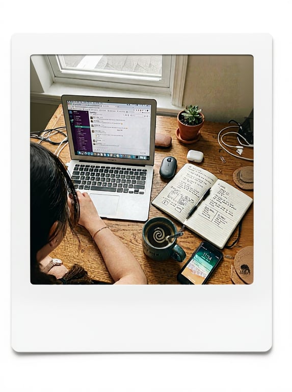 Straighten the flat-lay so the...