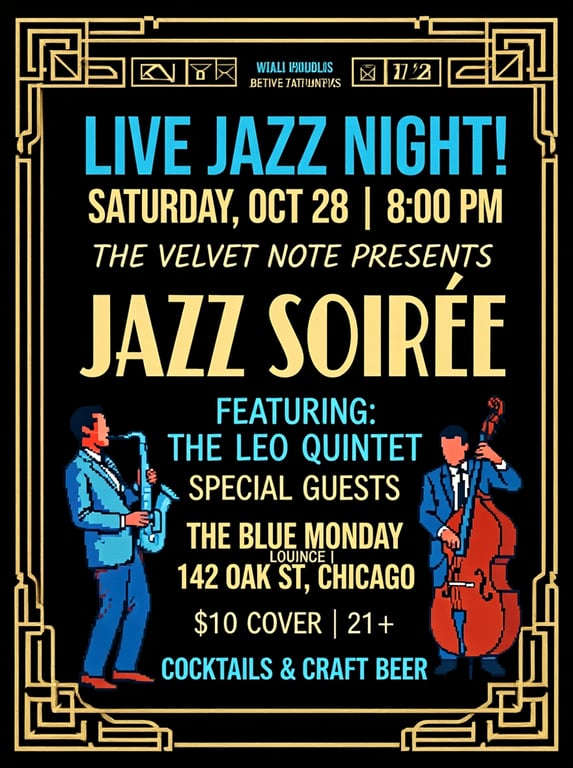 Redesign this rough event post...