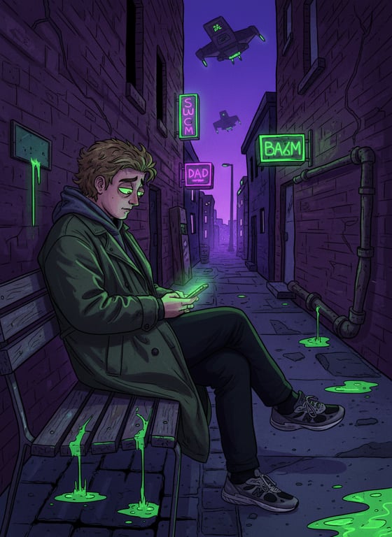 Reinterpret this quiet alley b...