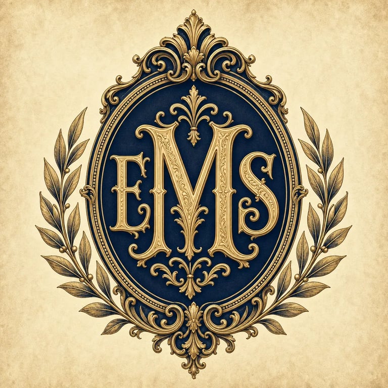 Extract the embroidered initia...