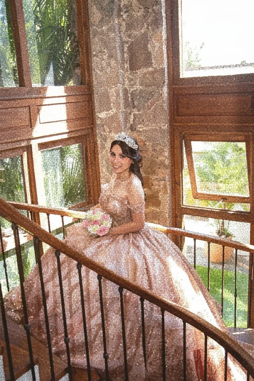 AI photo to pixel art filter after transformation - image rendered as retro pixel artwork