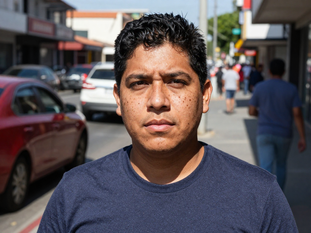 Preserve the busy street backg...